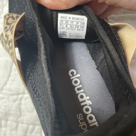 Adidas Puremotion Adapt Cloudfoam Leopard Slip on Comfort Sneakers size 7.5 - Picture 8 of 8